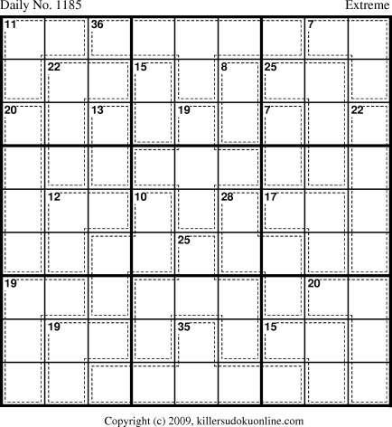 Killer Sudoku for 3/22/2009