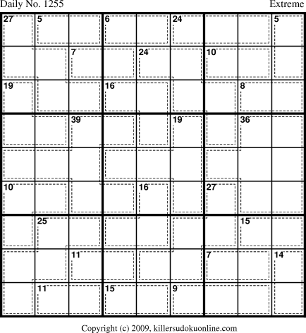 Killer Sudoku for 5/31/2009
