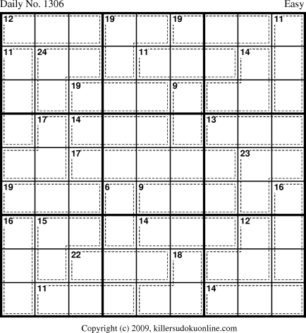 Killer Sudoku for 7/21/2009