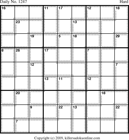 Killer Sudoku for 5/23/2009