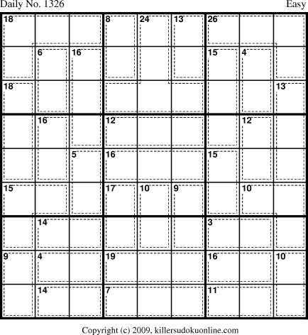 Killer Sudoku for 8/10/2009