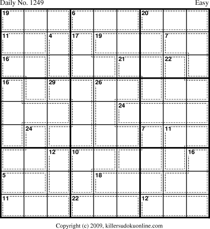 Killer Sudoku for 5/25/2009