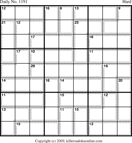 Killer Sudoku for 3/28/2009