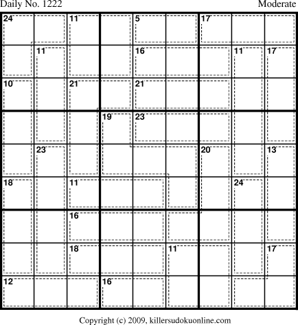 Killer Sudoku for 4/28/2009