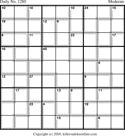 Killer Sudoku for 6/25/2009