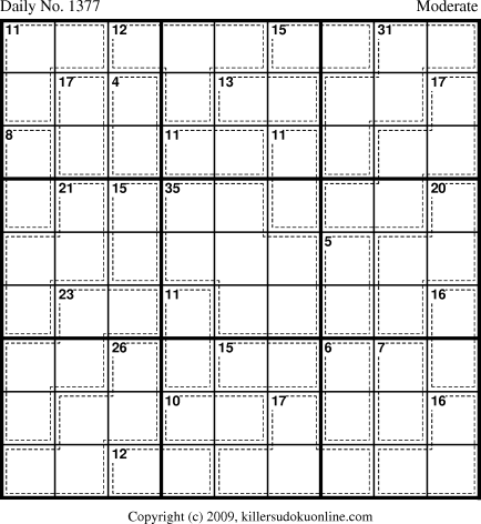 Killer Sudoku for 9/30/2009