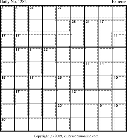Killer Sudoku for 6/27/2009
