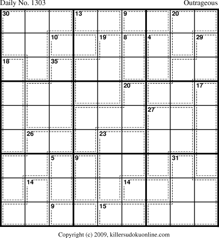 Killer Sudoku for 7/18/2009