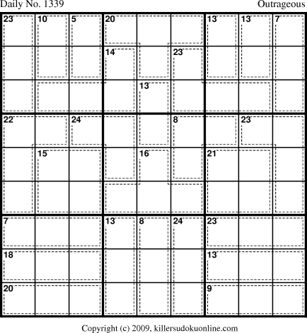 Killer Sudoku for 8/23/2009
