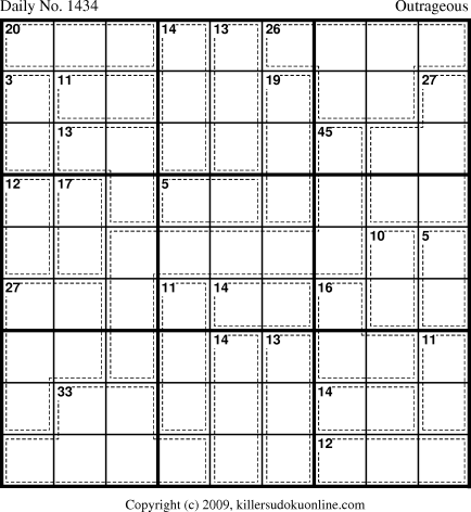 Killer Sudoku for 11/21/2009