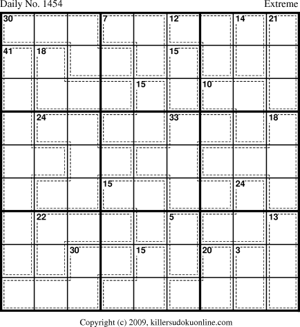 Killer Sudoku for 12/11/2009