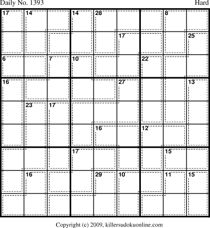 Killer Sudoku for 10/16/2009