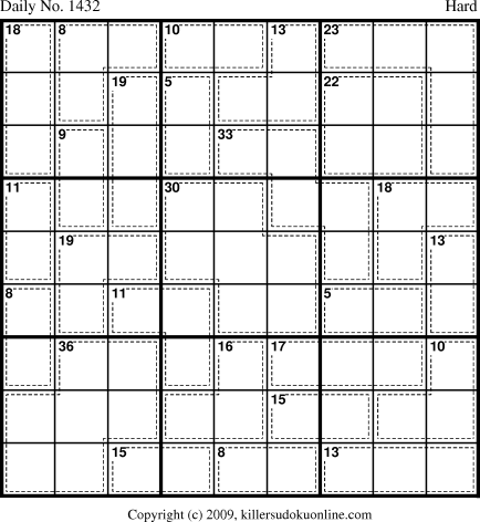 Killer Sudoku for 11/19/2009