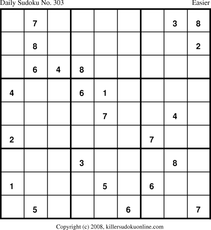 Killer Sudoku for 1/5/2009