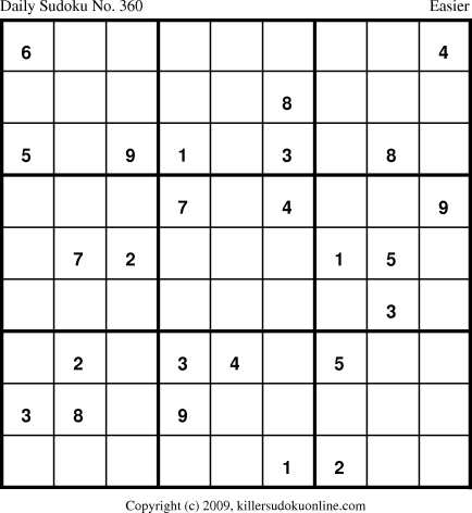 Killer Sudoku for 3/3/2009