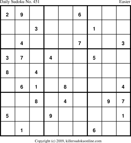 Killer Sudoku for 6/2/2009