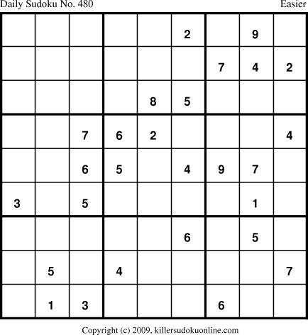Killer Sudoku for 7/1/2009