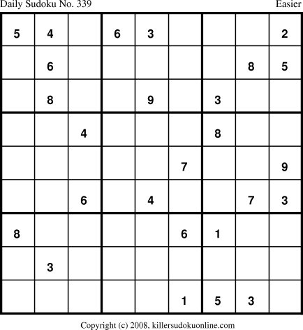 Killer Sudoku for 2/10/2009