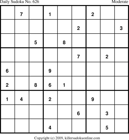 Killer Sudoku for 11/19/2009
