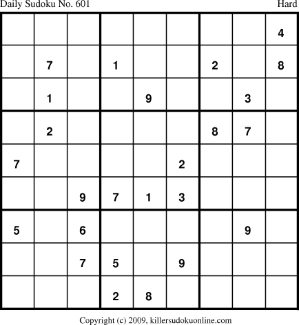 Killer Sudoku for 10/30/2009