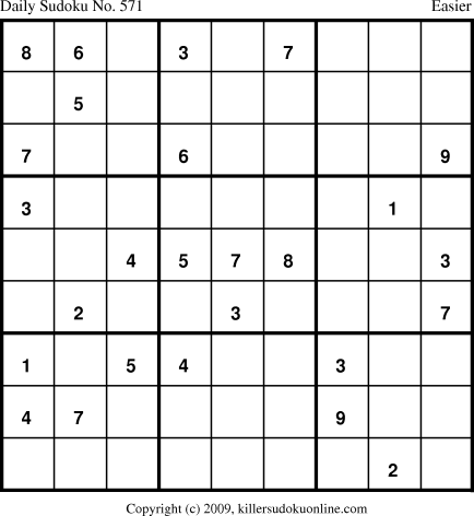 Killer Sudoku for 9/30/2009