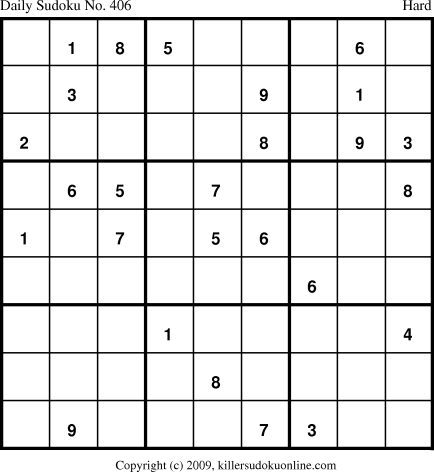 Killer Sudoku for 4/18/2009