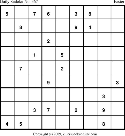 Killer Sudoku for 3/10/2009