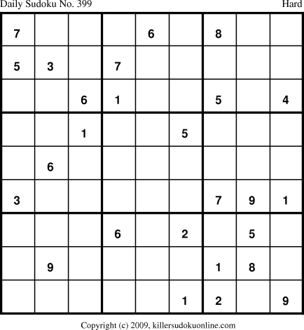 Killer Sudoku for 4/11/2009