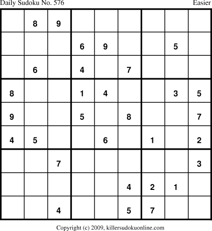 Killer Sudoku for 10/5/2009