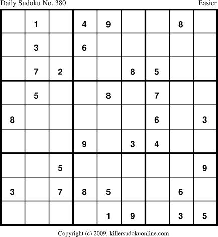 Killer Sudoku for 3/23/2009
