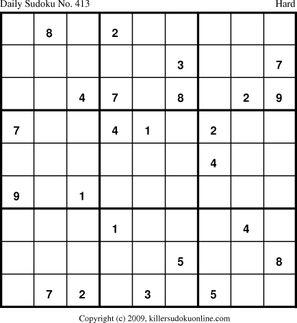 Killer Sudoku for 4/25/2009