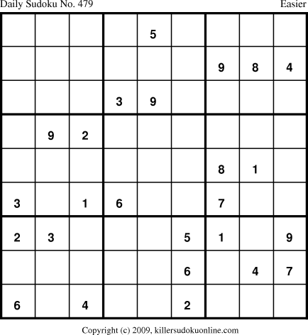 Killer Sudoku for 6/30/2009