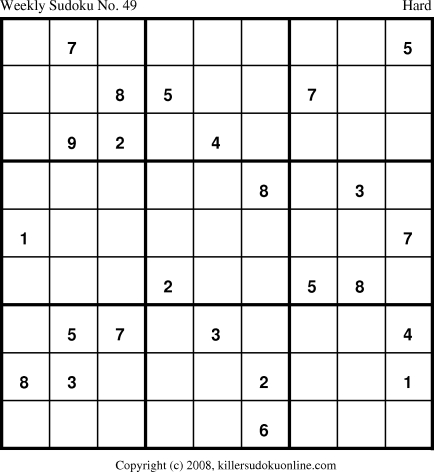 Killer Sudoku for 2/9/2009