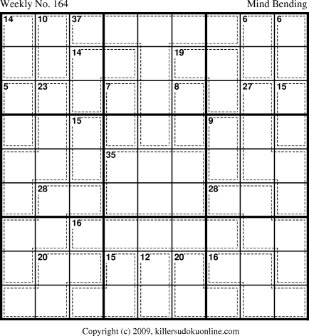 Killer Sudoku for 2/23/2009