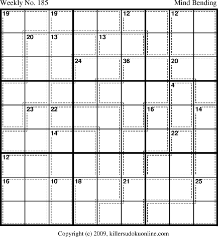 Killer Sudoku for 7/20/2009