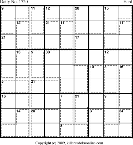 Killer Sudoku for 9/3/2010