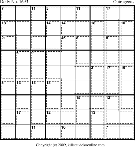 Killer Sudoku for 8/7/2010