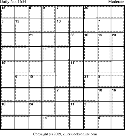 Killer Sudoku for 6/9/2010
