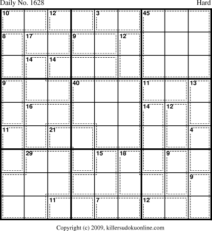 Killer Sudoku for 6/3/2010