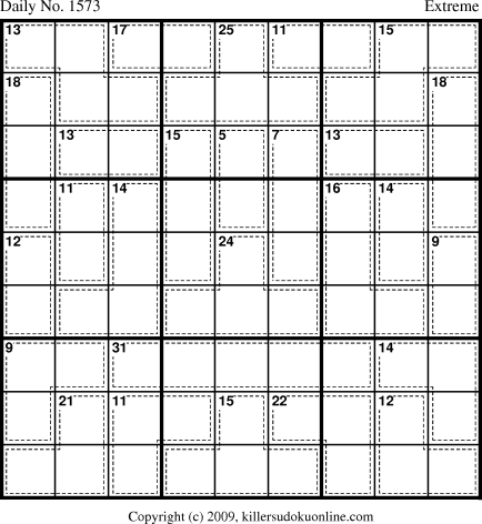 Killer Sudoku for 4/9/2010