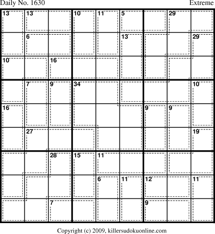Killer Sudoku for 6/5/2010