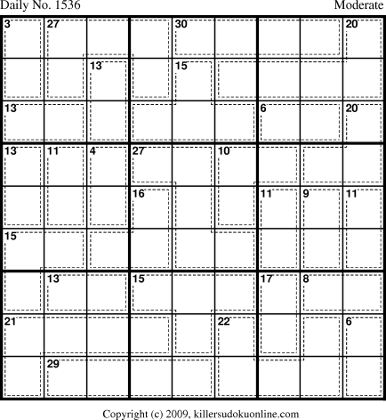 Killer Sudoku for 3/3/2010