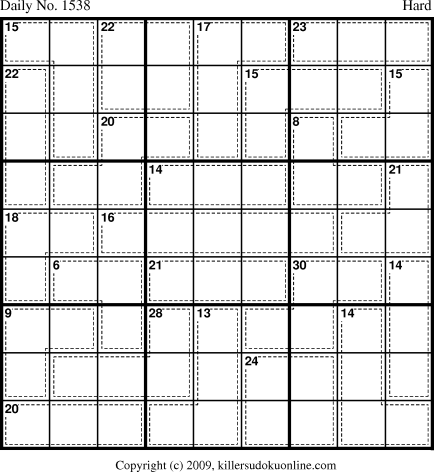 Killer Sudoku for 3/5/2010