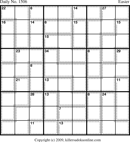 Killer Sudoku for 2/1/2010