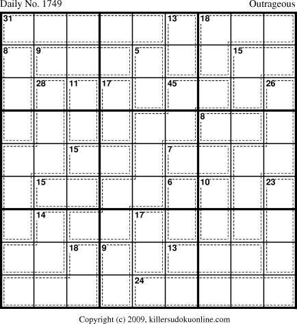 Killer Sudoku for 10/2/2010