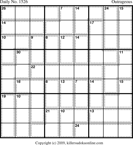 Killer Sudoku for 2/21/2010