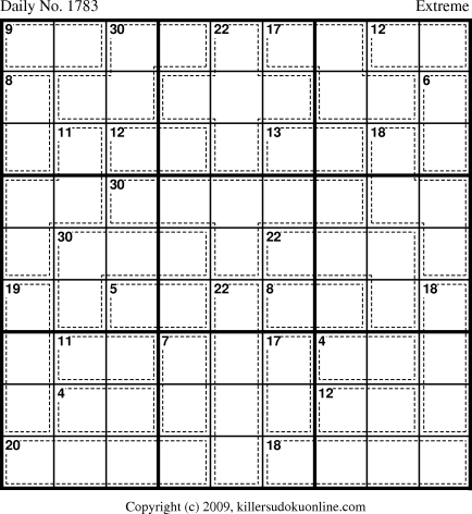 Killer Sudoku for 11/5/2010