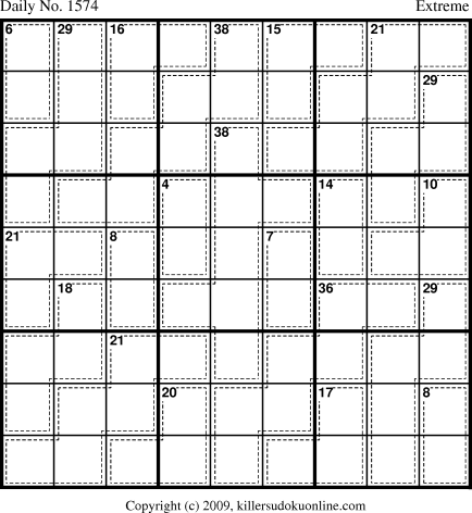 Killer Sudoku for 4/10/2010
