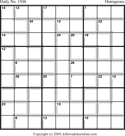 Killer Sudoku for 3/13/2010