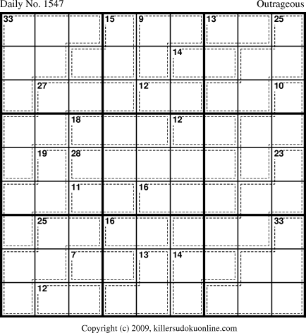 Killer Sudoku for 3/14/2010